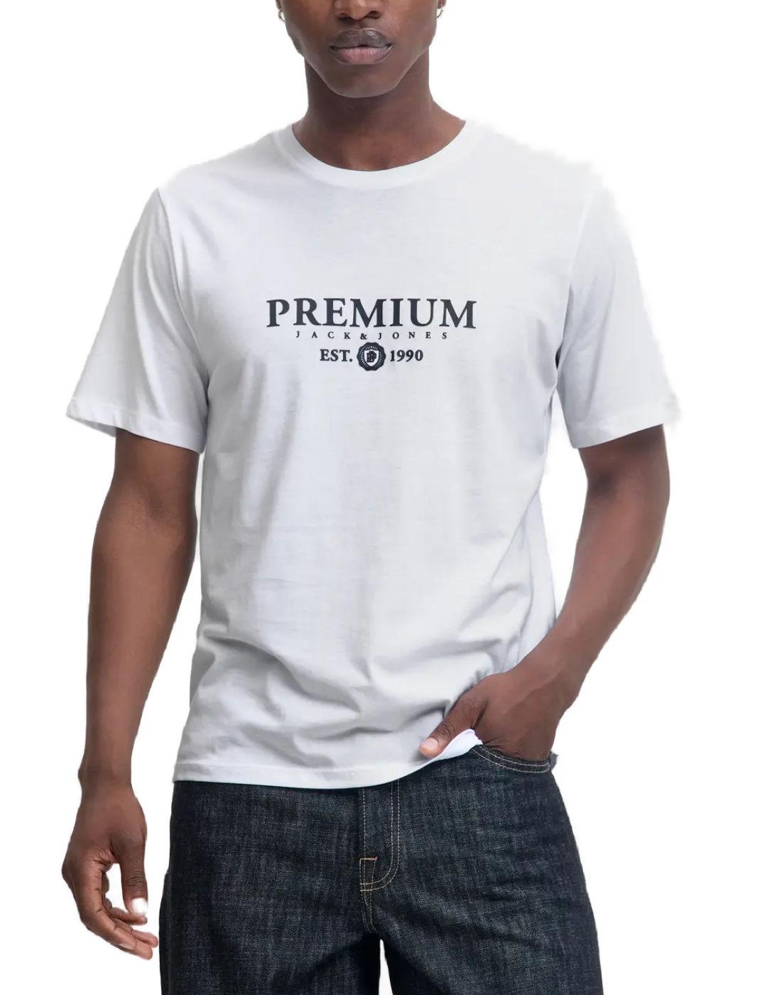 Camiseta Jack & Jones Blacharles manga corta blanco hombre