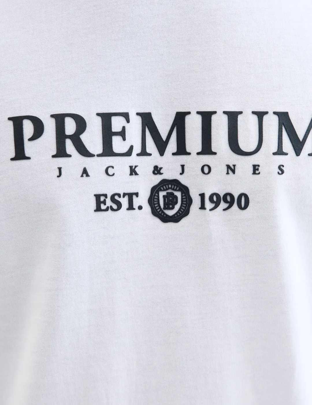 Camiseta Jack & Jones Blacharles manga corta blanco hombre