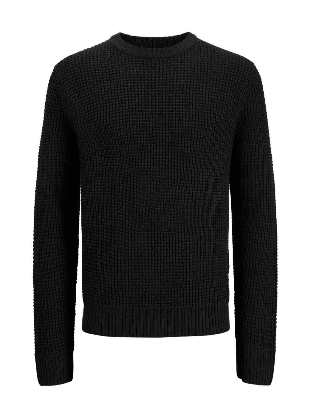 Jersey Jack&Jones Global negro punto grueso para hombre
