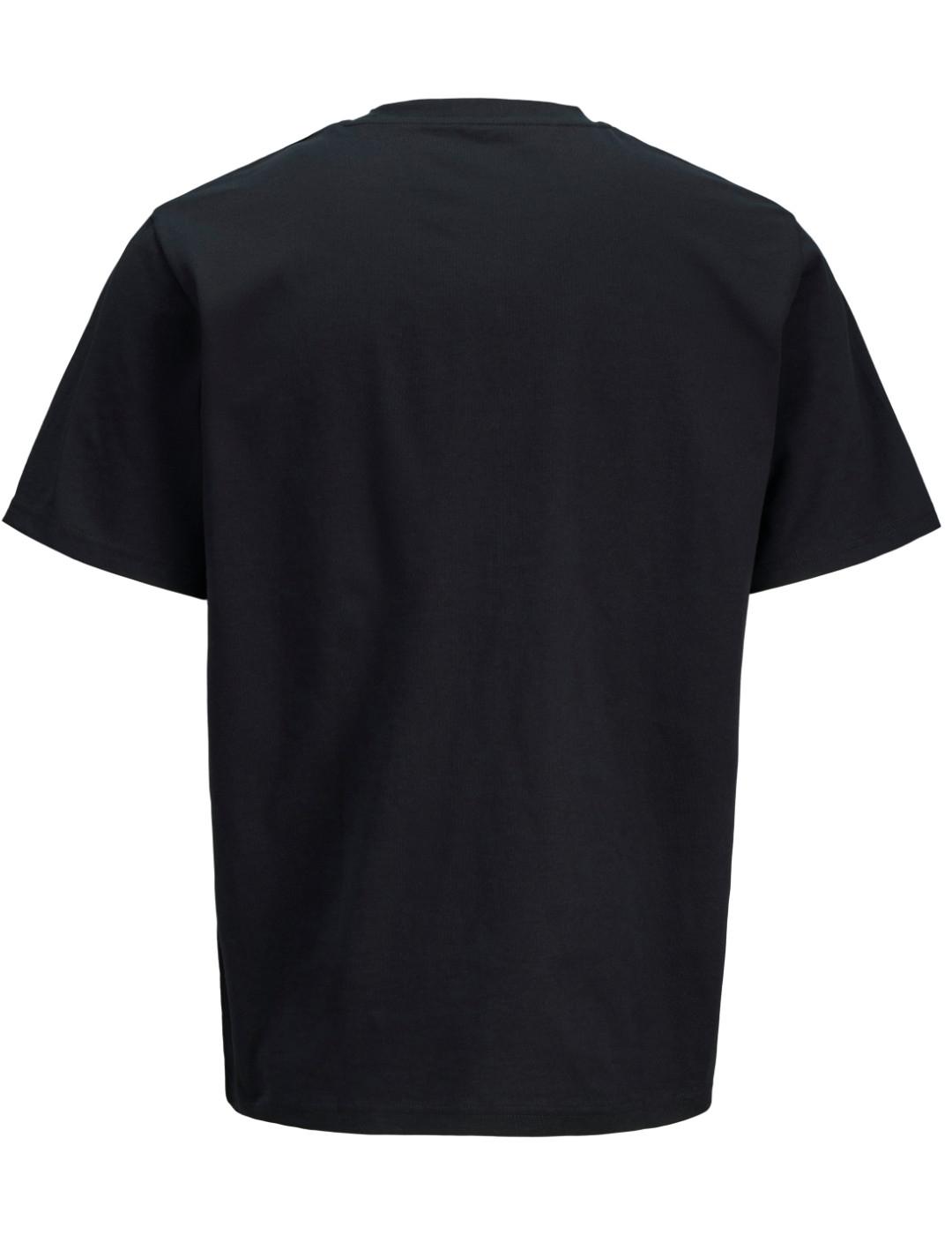 Camiseta Jack & Jones Blunirvana negra manga corta de hombre