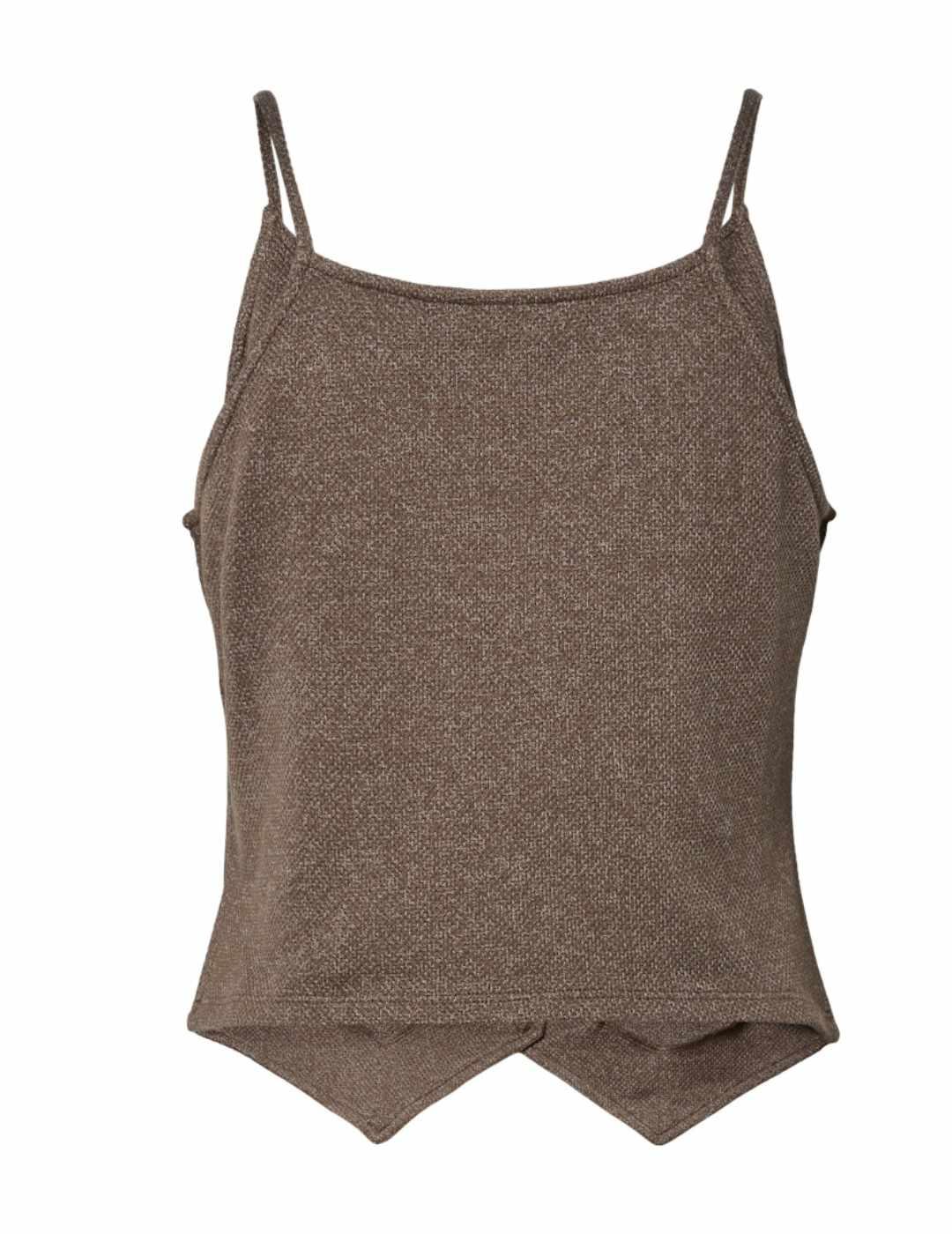 Top Pieces Pepper abotonado corte sastre topo de mujer