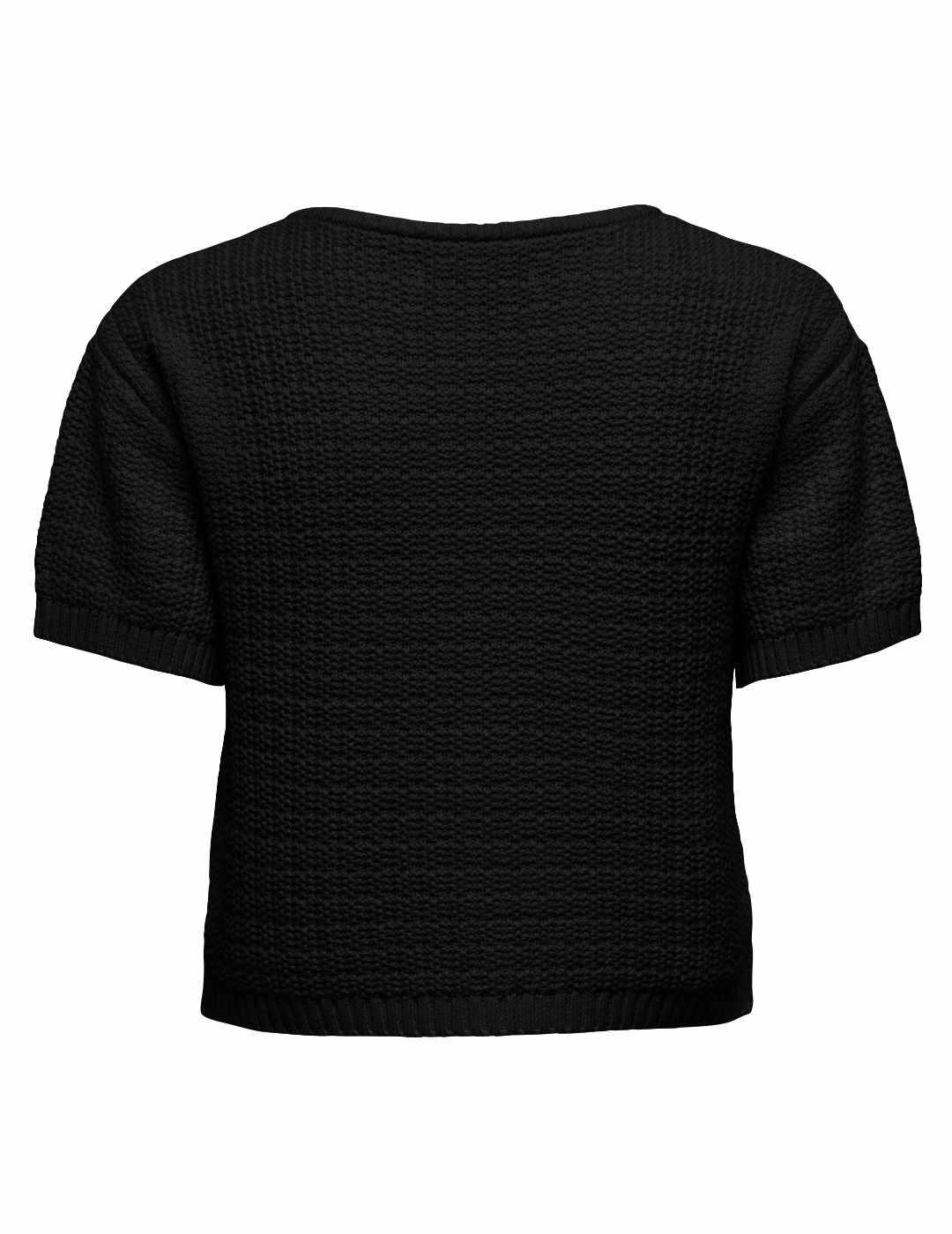 Cárdigan Only Kiel botones negra manga corta de mujer