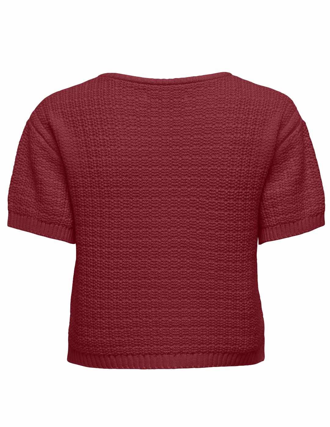 Cárdigan Only Kiel botones granate manga corta de mujer