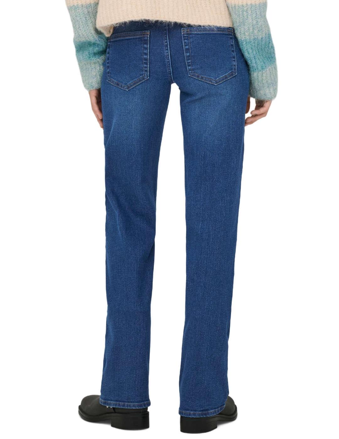 Vaquero Only Darla cinco bolsillos straight azul de mujer