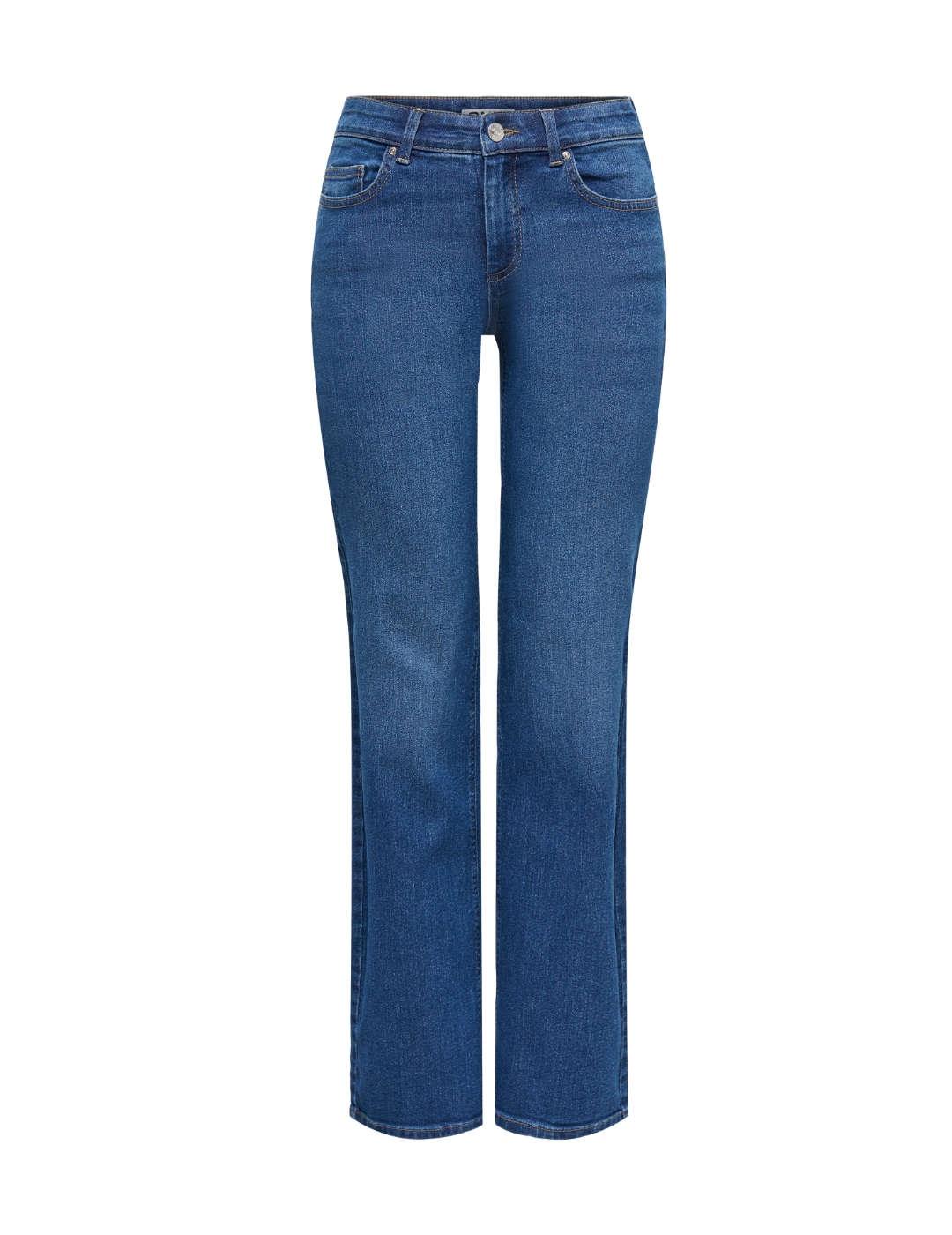 Vaquero Only Darla cinco bolsillos straight azul de mujer