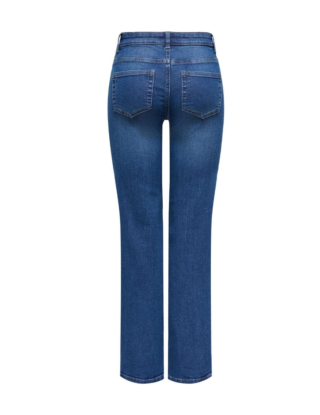 Vaquero Only Darla cinco bolsillos straight azul de mujer