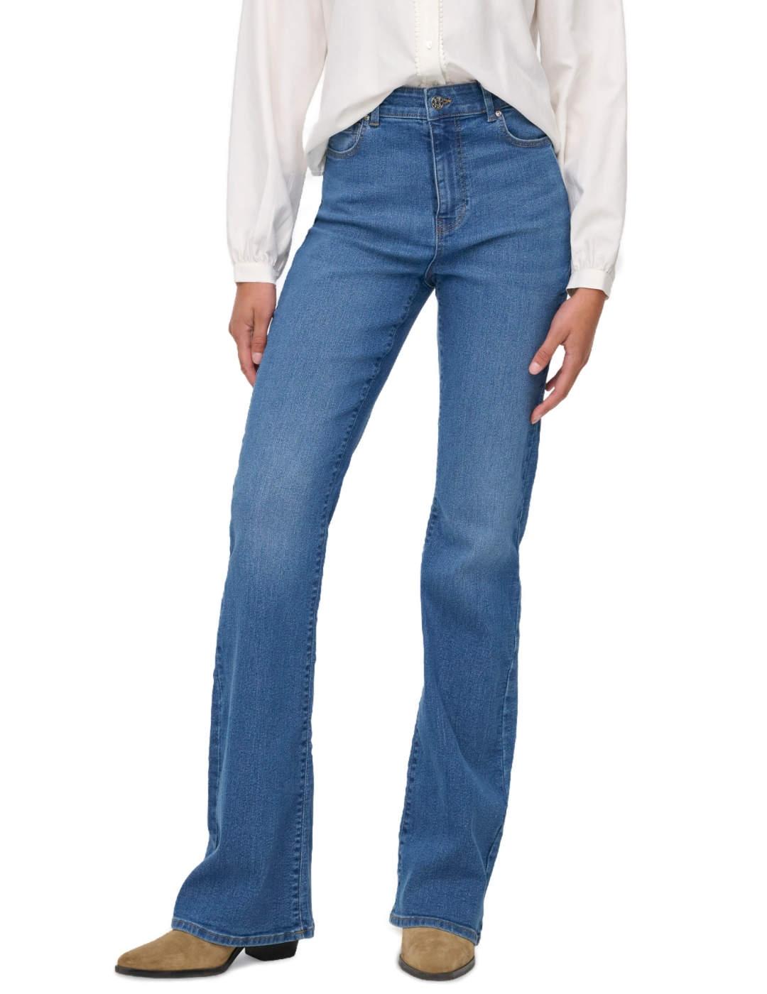 Vaquero Only Linez flared acampanado azul de mujer