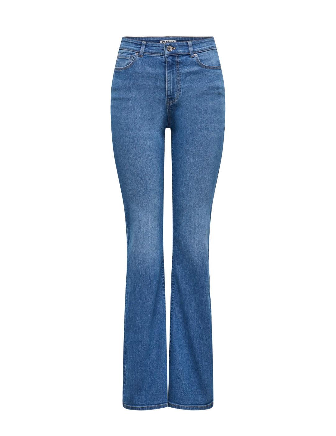 Vaquero Only Linez flared acampanado azul de mujer