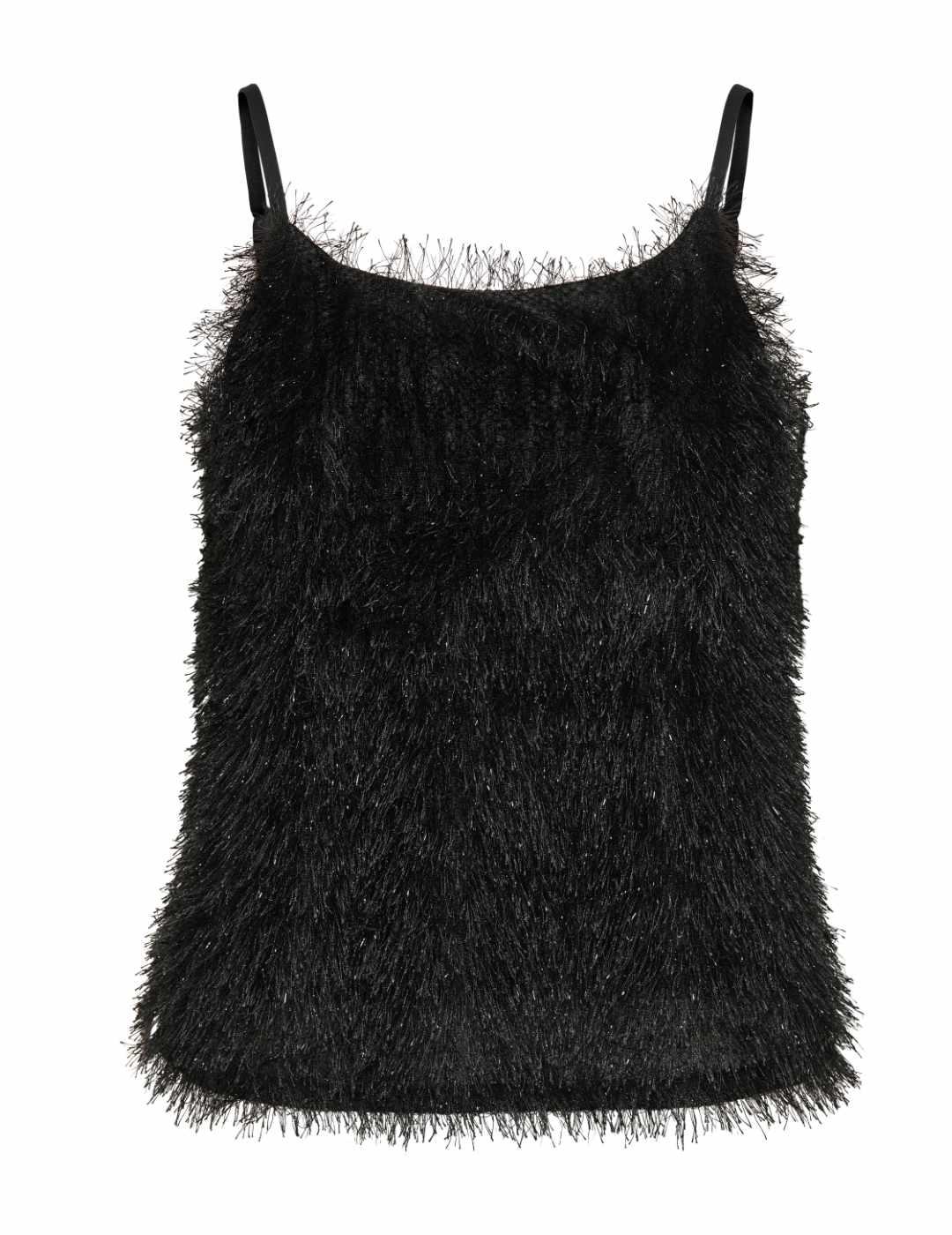 Camiseta Only Lima pelo con brillo de tirantes para mujer