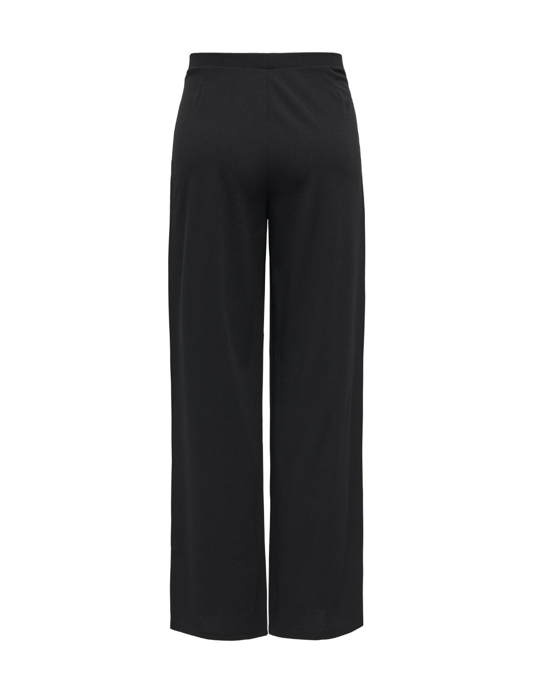 Pantalón Only Sania straight negro con pinzas para mujer