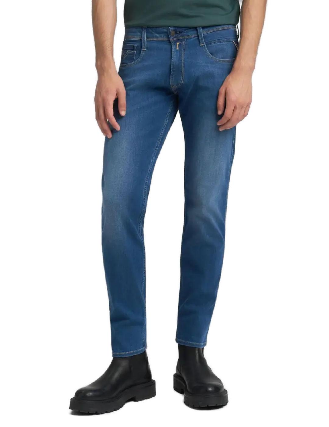 Vaquero Replay Anbass Slim fit azul oscuro para hombre