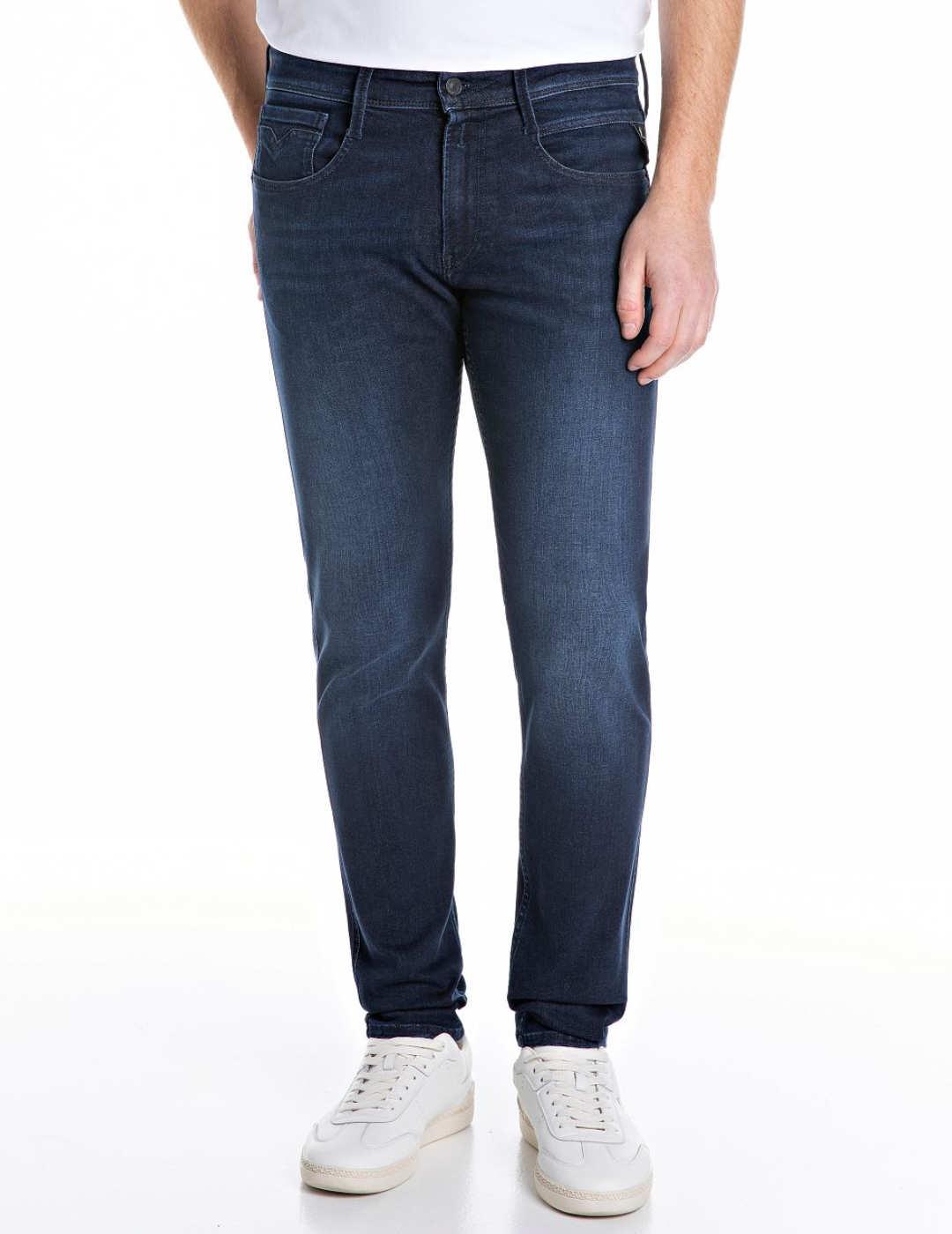 Vaquero Replay Anbass 007 azul oscuro Hyperflex para hombre