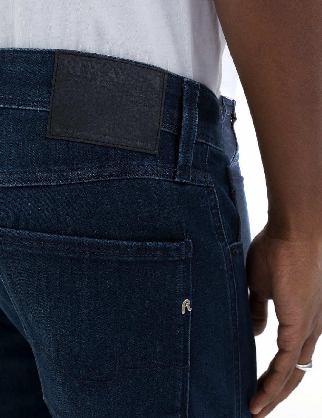 Vaquero Replay Anbass 007 azul oscuro Hyperflex para hombre