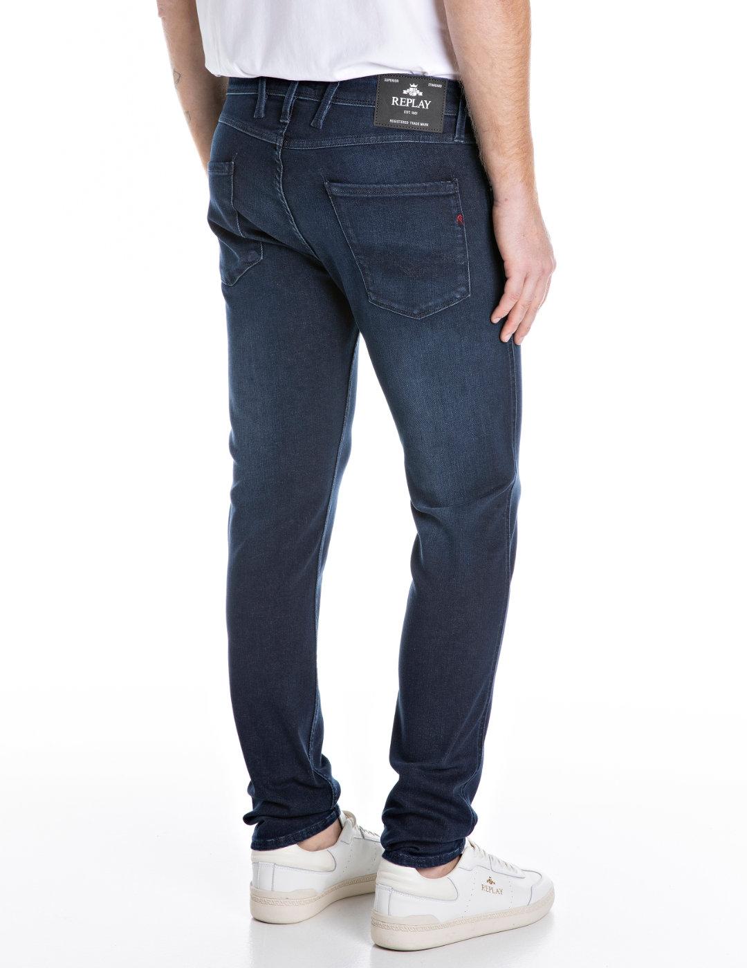 Vaquero Replay Anbass azul oscuro slim fit para hombre