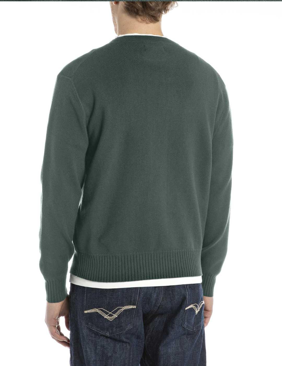 Sudadera Replay verde oscuro Blue Jeans para hombre