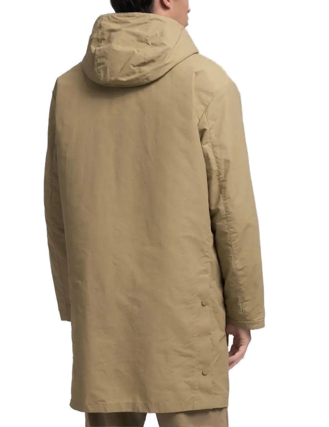Chaqueta Replay beige larga acolchada para hombre