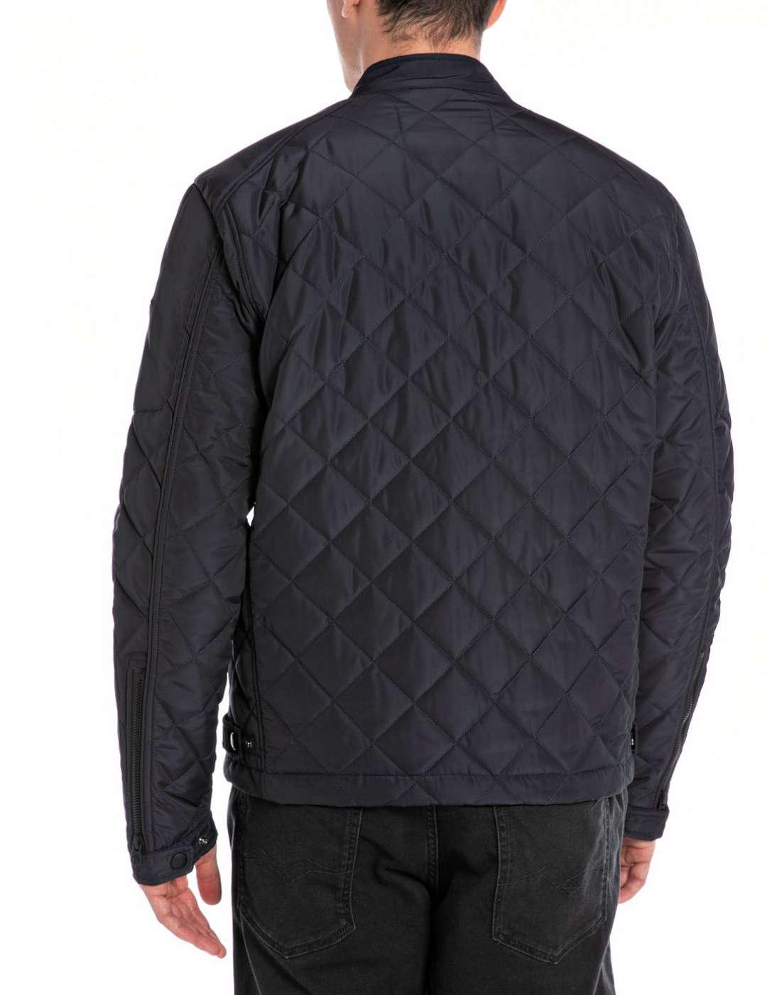 Chaqueta Replay 498 negra acolchada para hombre