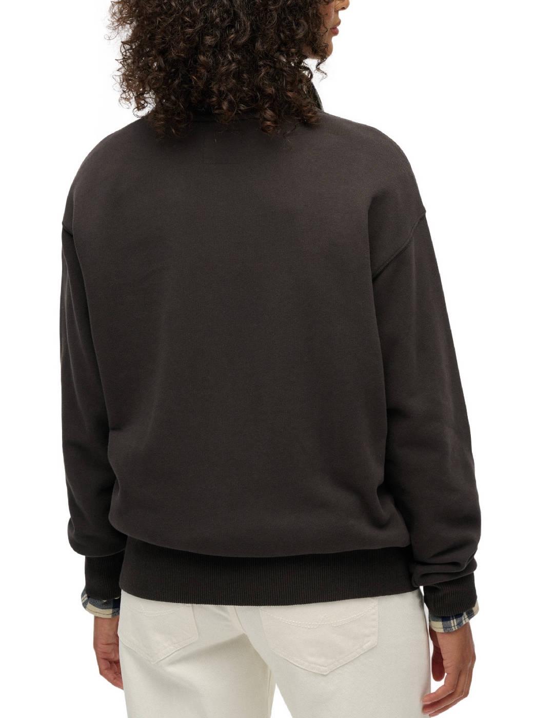 Sudadera Superdry Embellished negro logo blanco para mujer