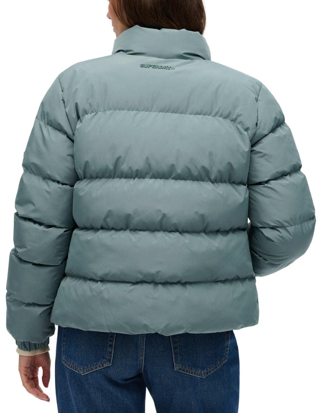 Chaqueta Superdry Sports azul acolchada para mujer