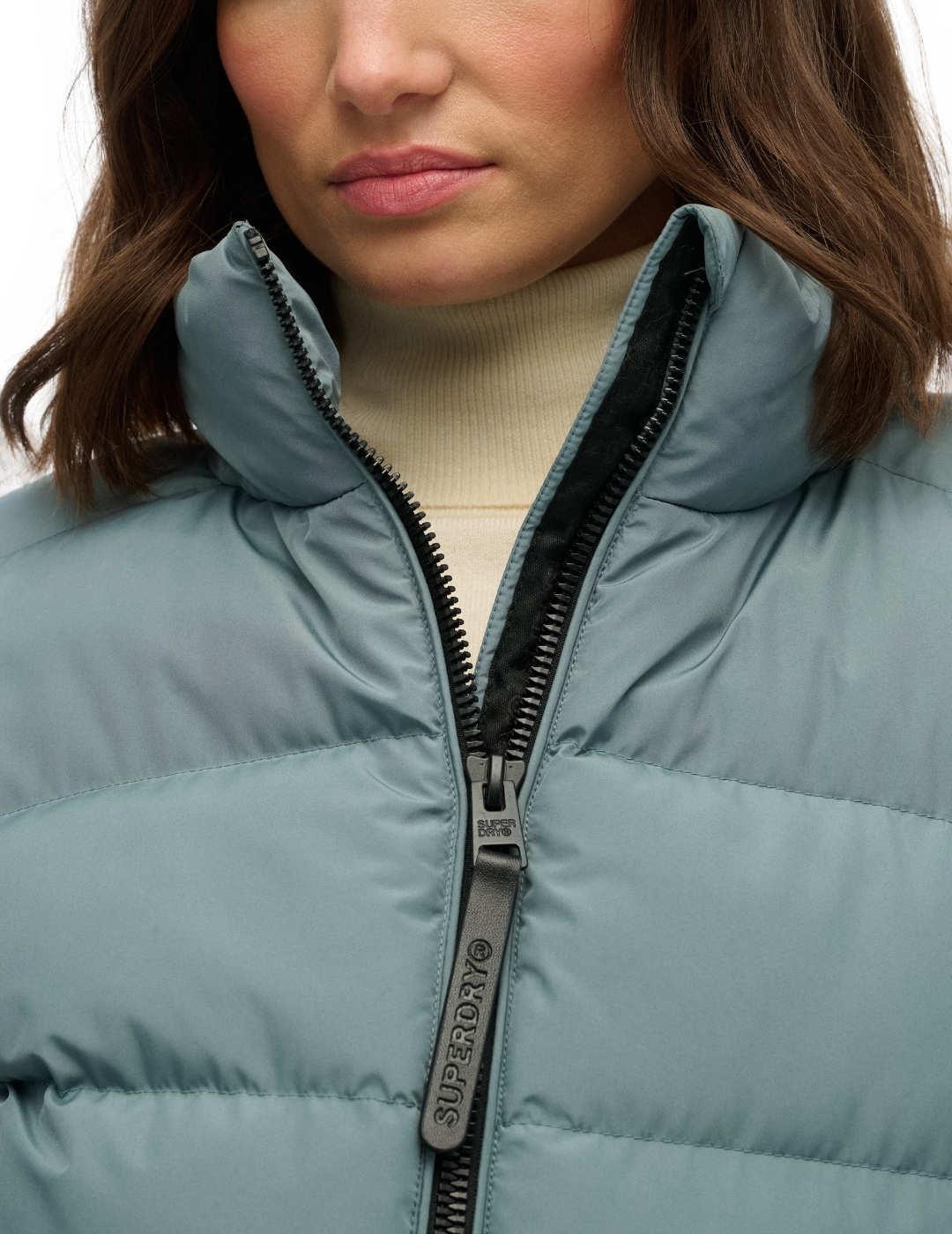 Chaqueta Superdry Sports azul acolchada para mujer