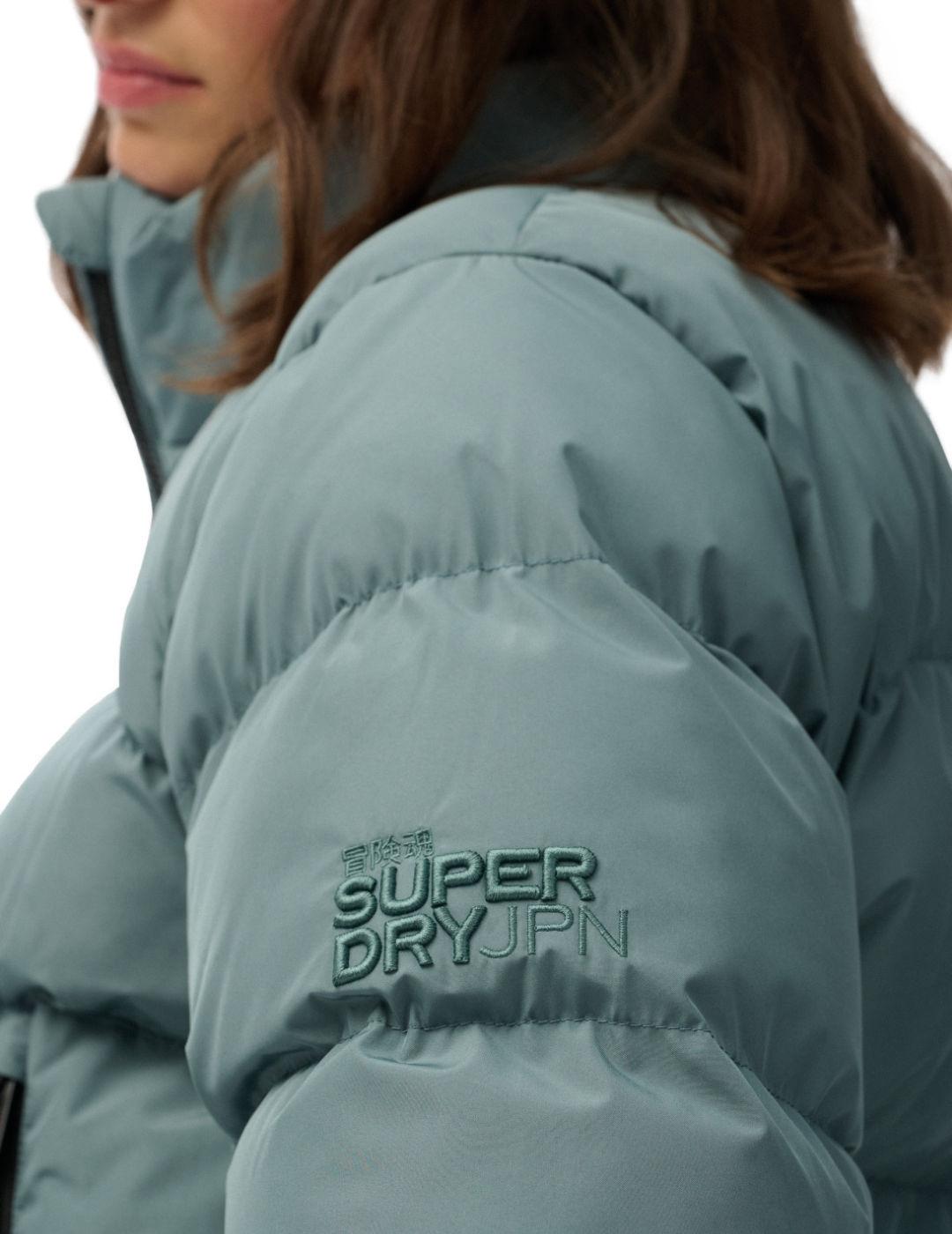 Chaqueta Superdry Sports azul acolchada para mujer