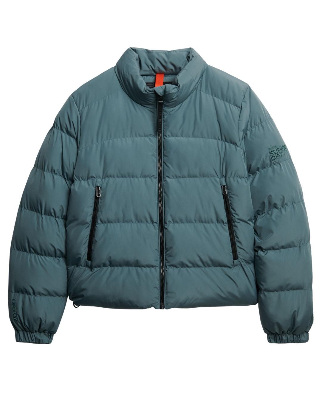 Chaqueta Superdry Sports azul acolchada para mujer