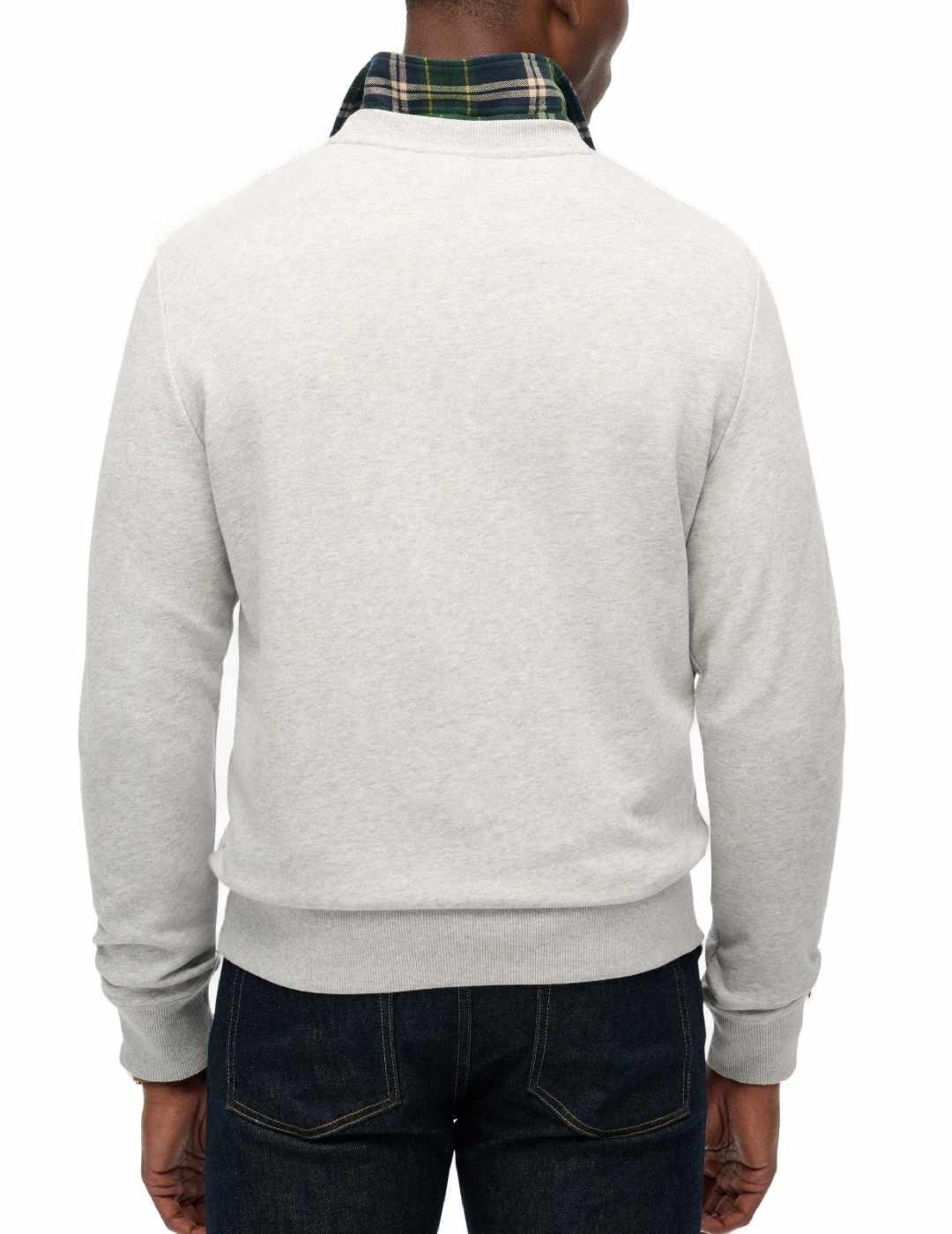 Sudadera Superdry Great gris vigoré sin capucha para hombre