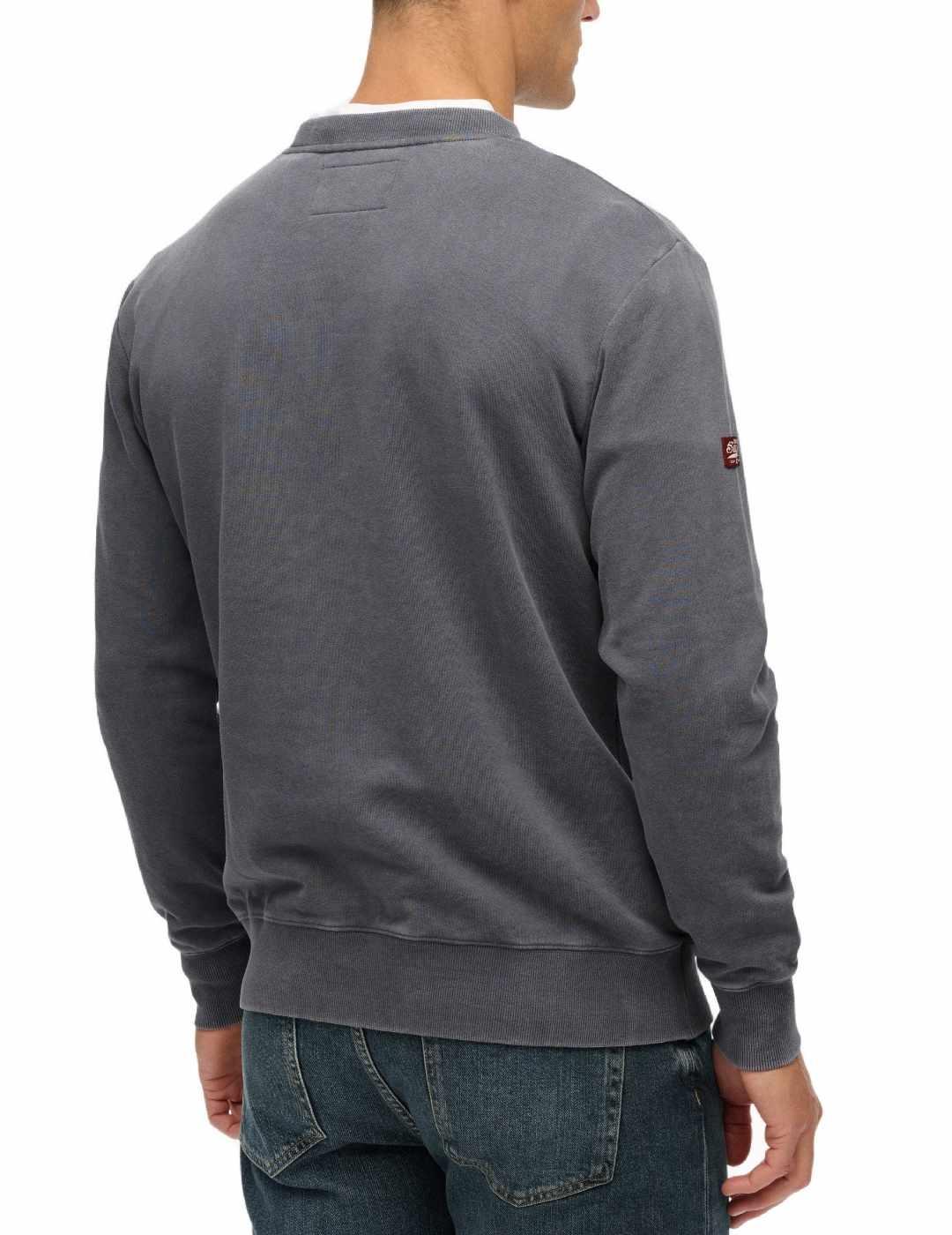 Sudadera Superdry Heritage corte holgado azul para hombre