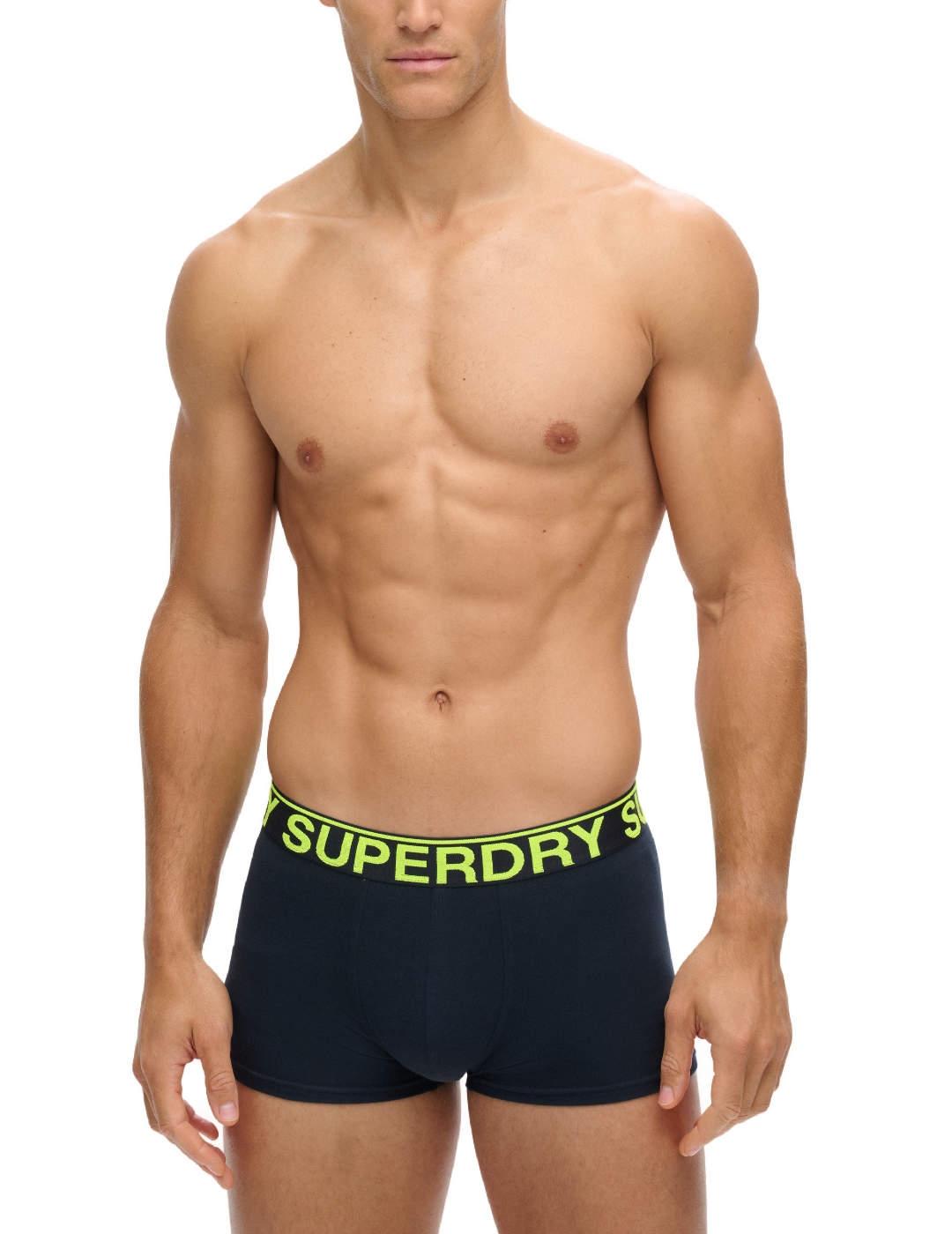 Íntimo Superdry pack 2 gris y marino para hombre