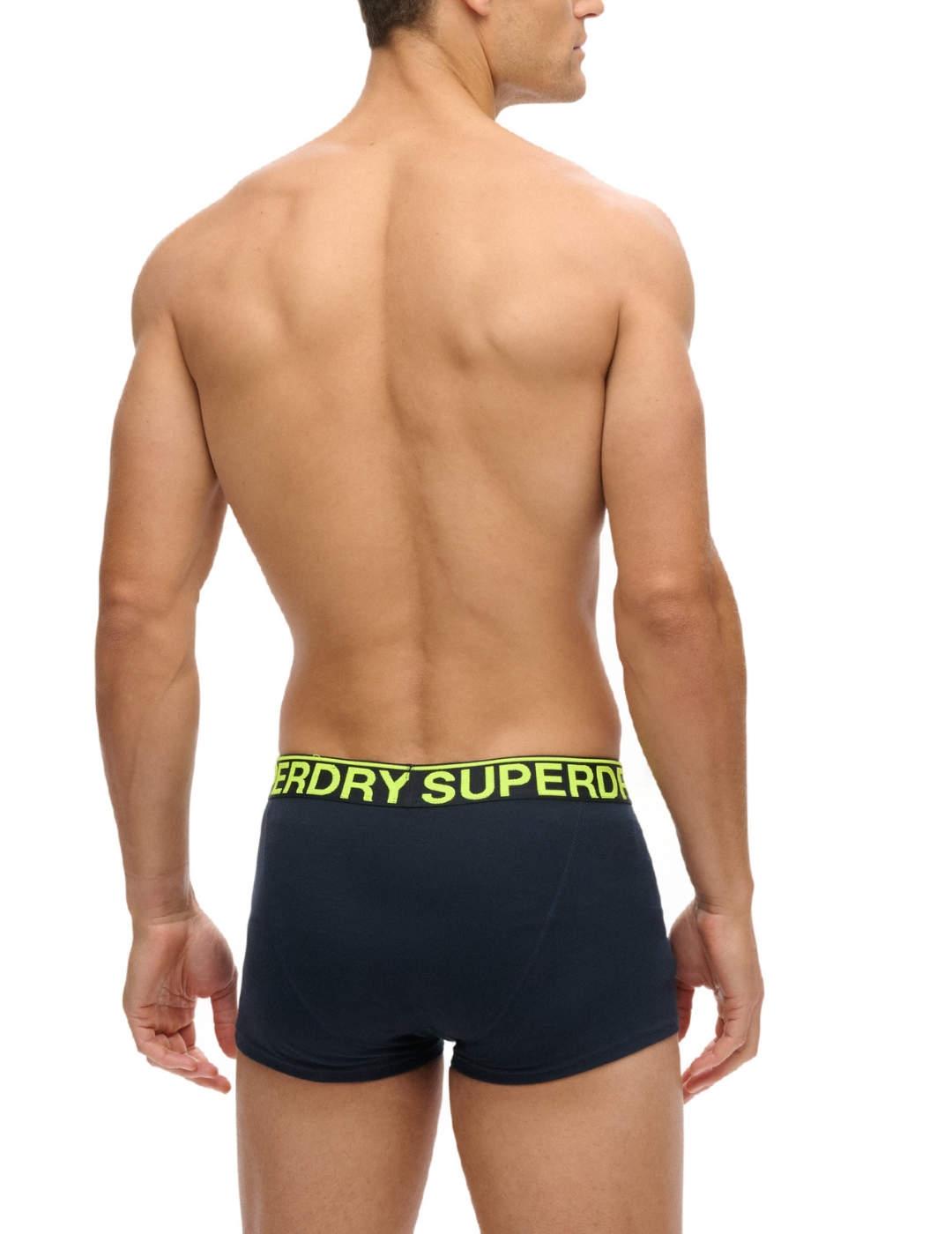 Íntimo Superdry pack 2 gris y marino para hombre