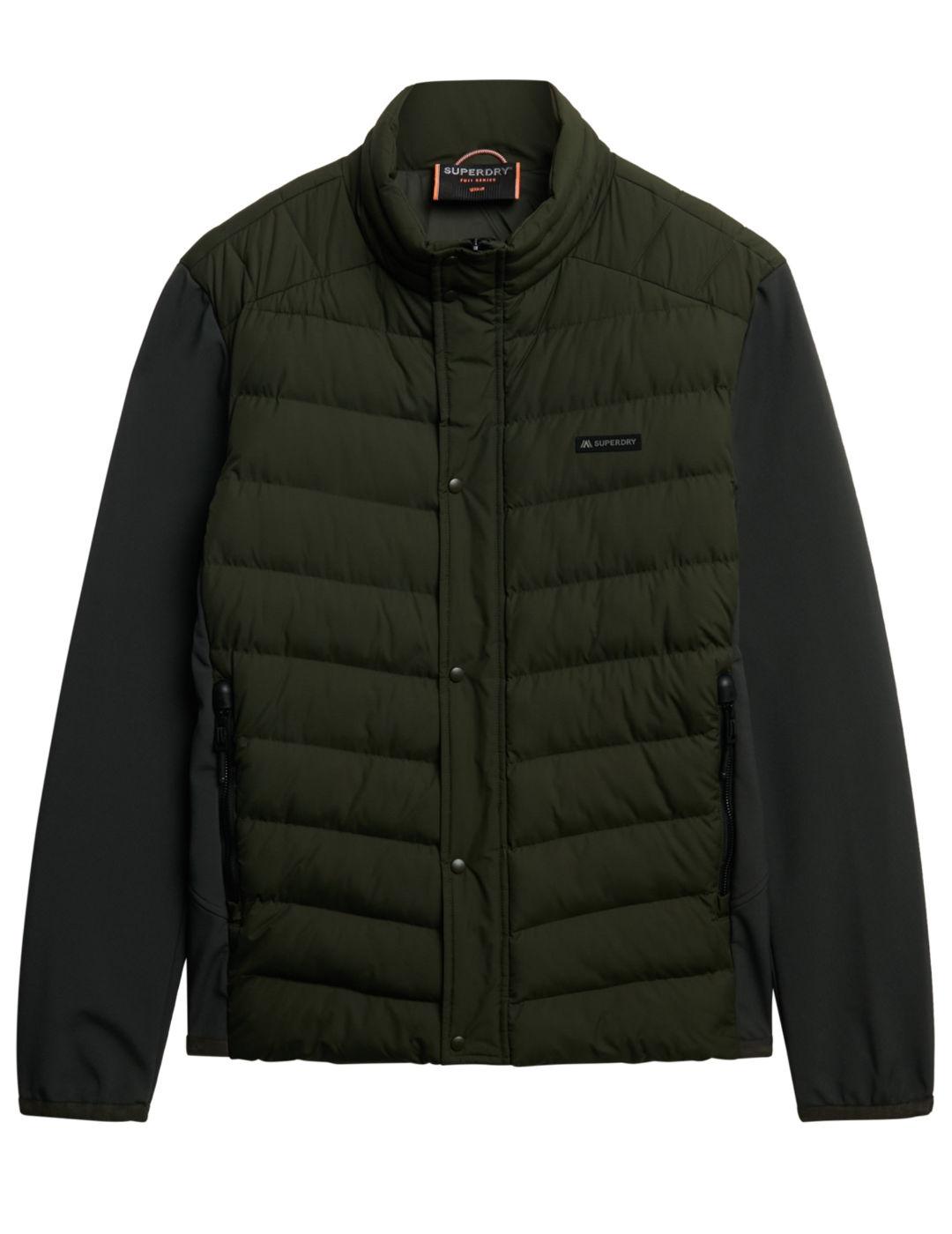 Chaqueta Superdry cortavientos impermeable verde  de hombre