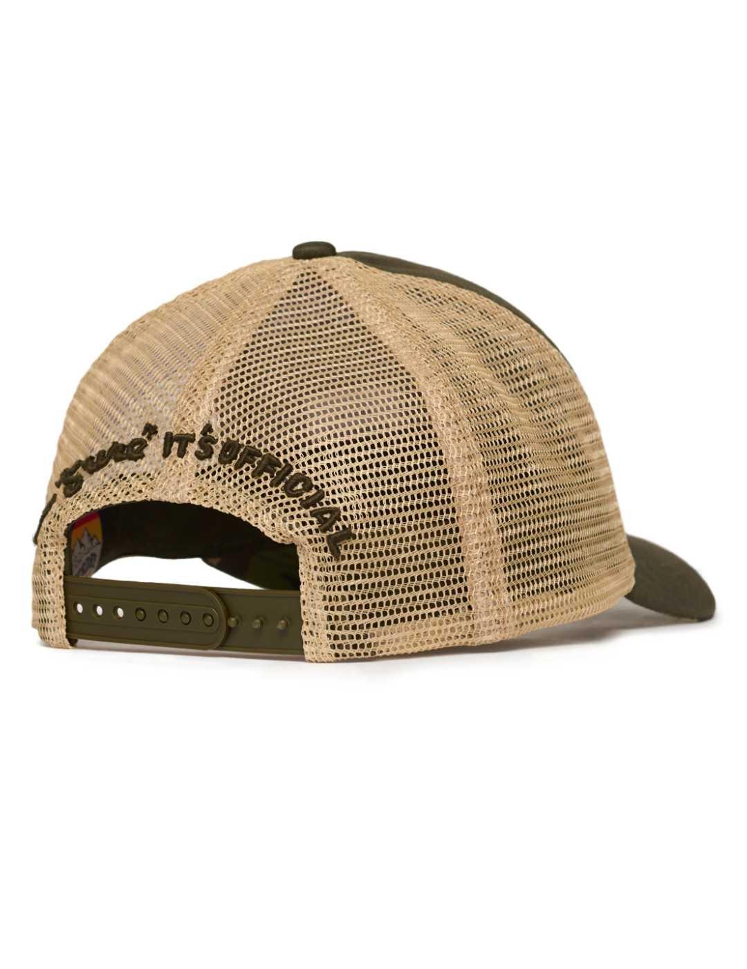 Gorra Superdry Mesh verde militar y beige para hombre