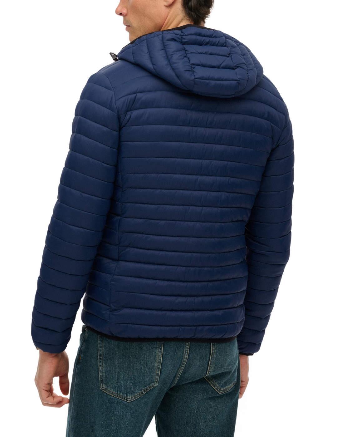Cazadora Superdry Fuji azul marino acolchada para hombre
