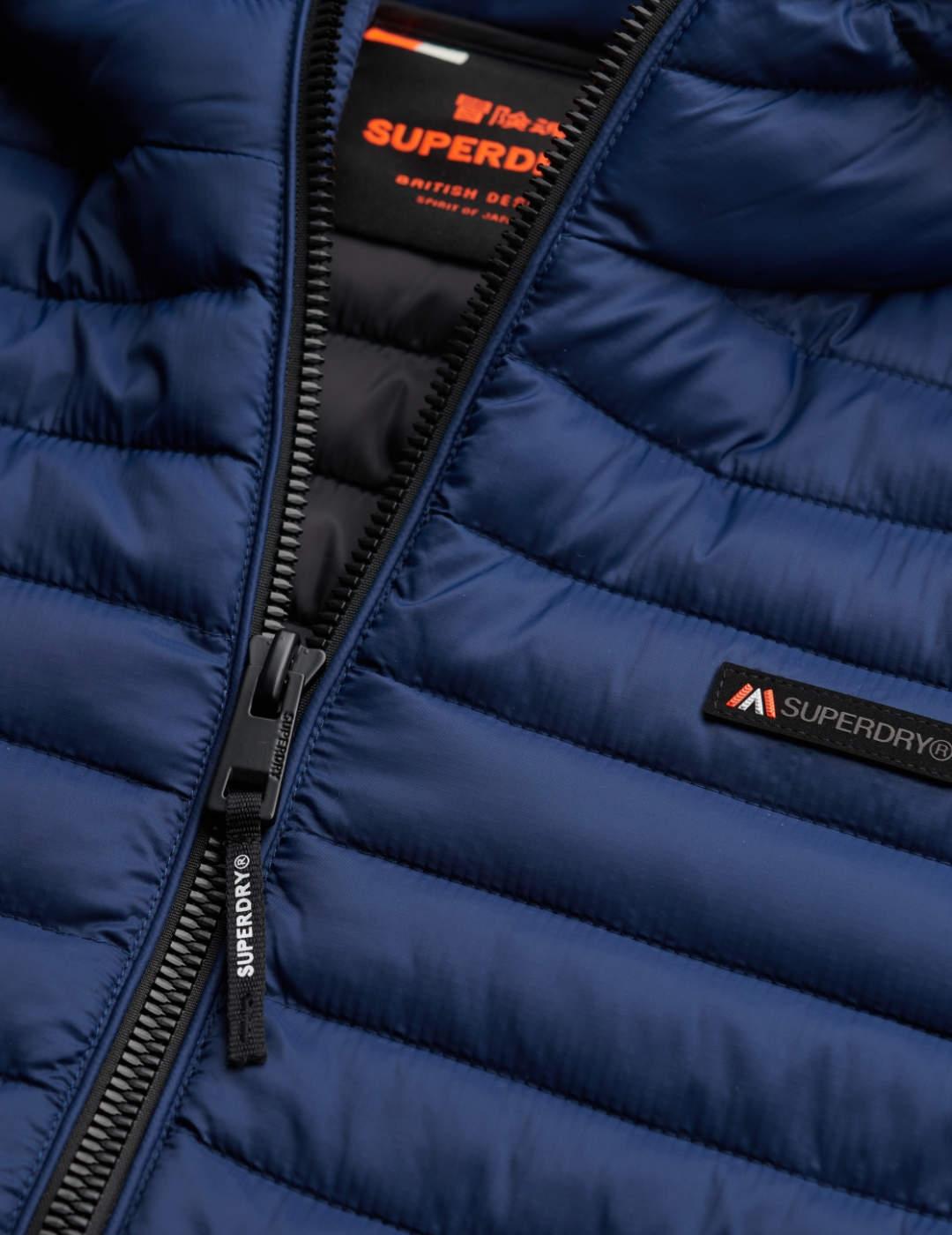 Cazadora Superdry Fuji azul marino acolchada para hombre