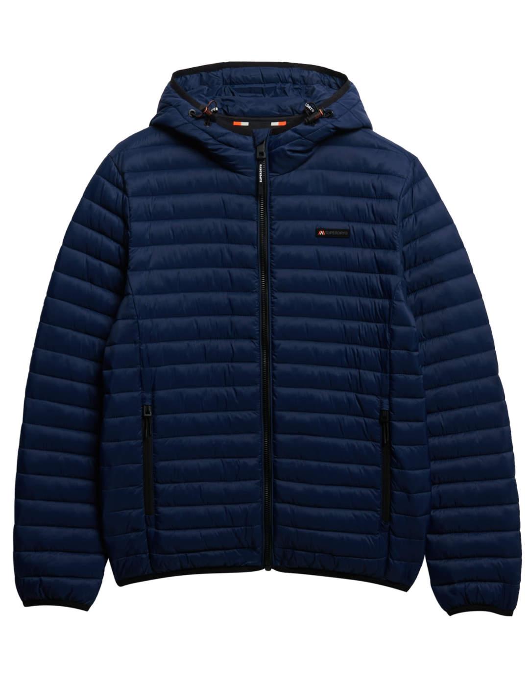 Cazadora Superdry Fuji azul marino acolchada para hombre