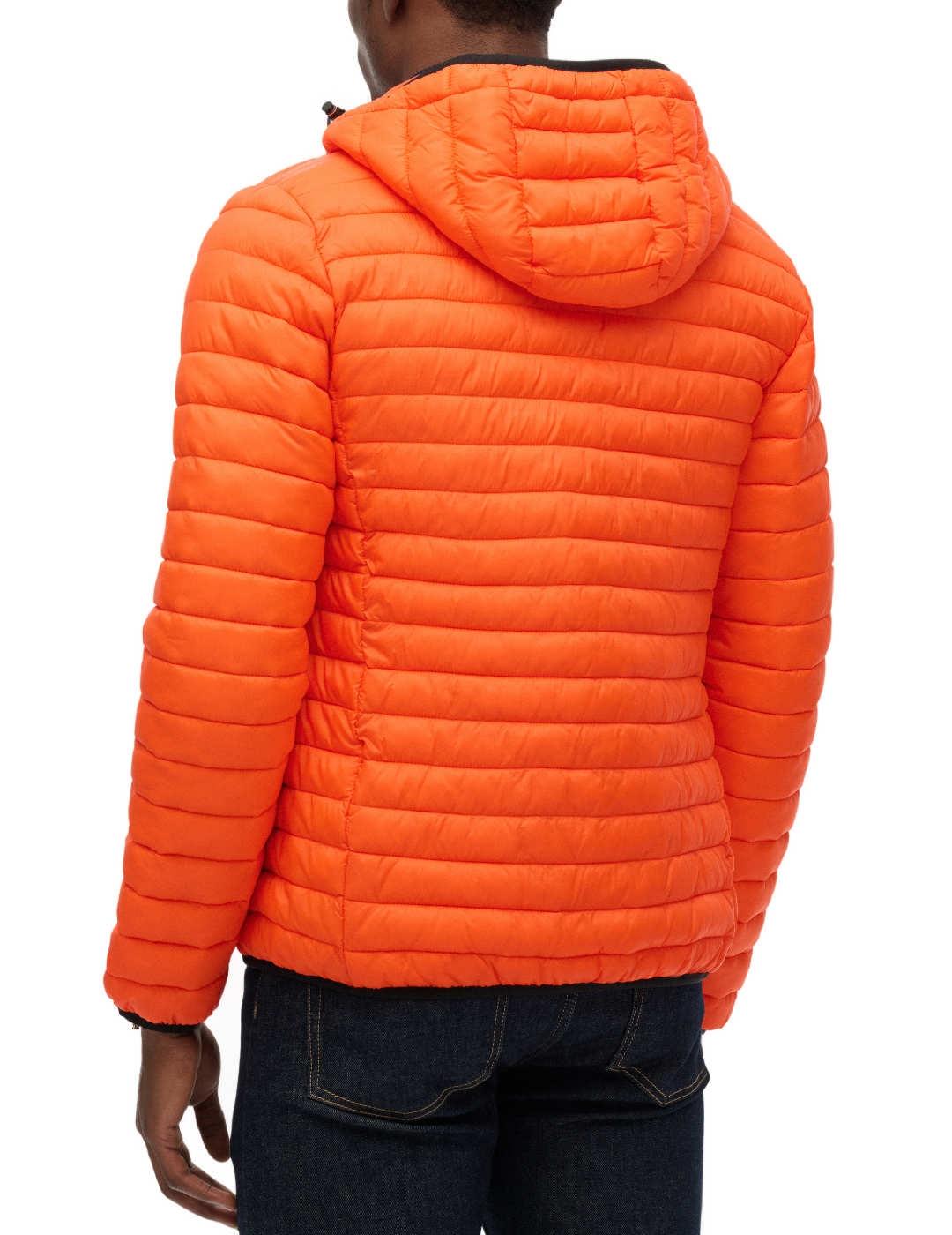 Cazadora Superdry Fuji naranja acolchada para hombre