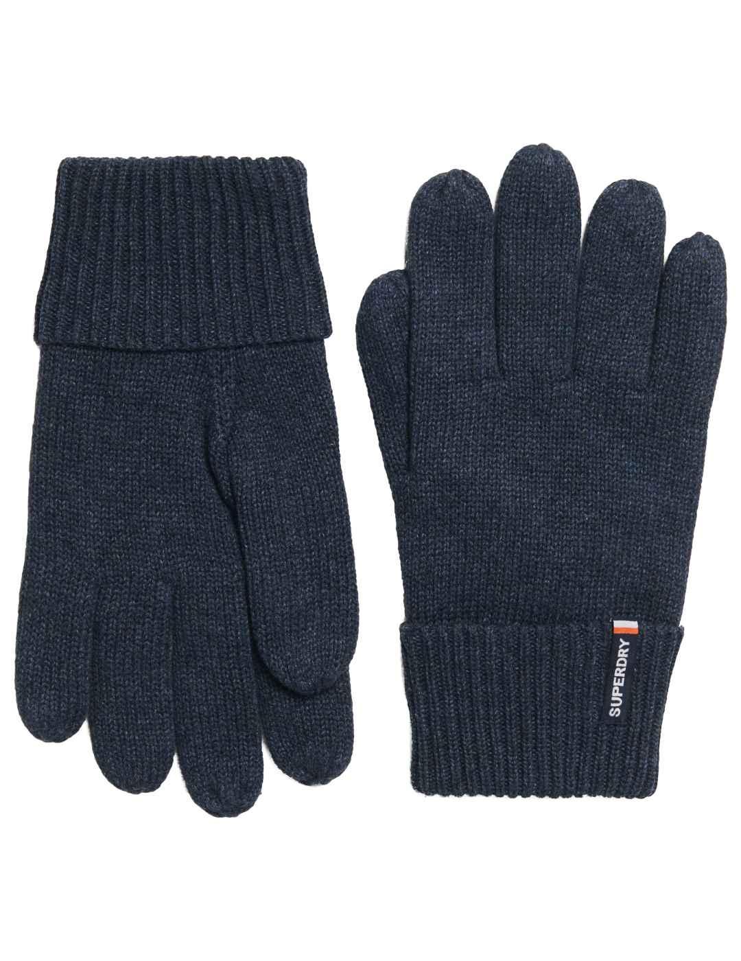 Guantes Superdry Essential algodón orgánico marino de hombre