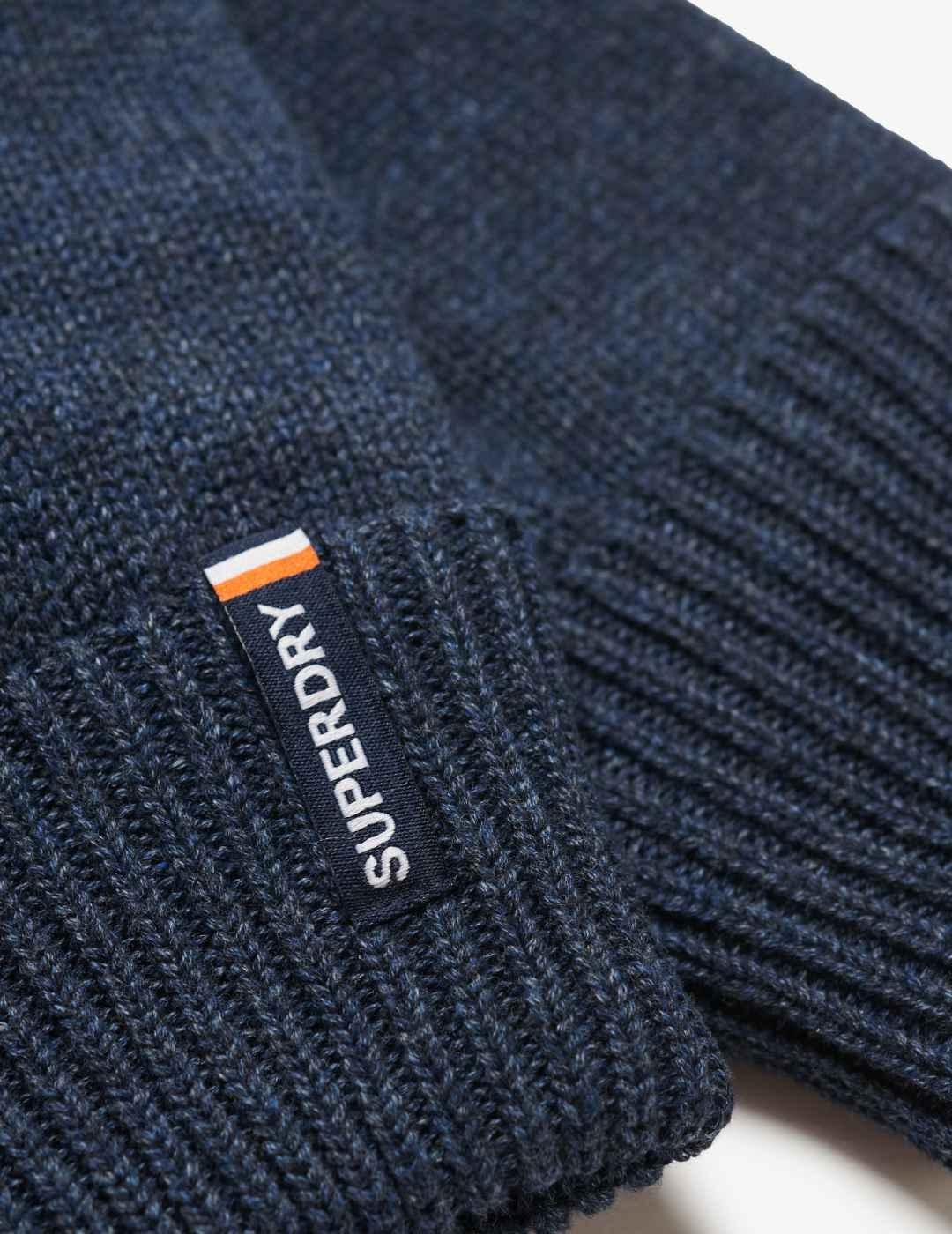 Guantes Superdry Essential algodón orgánico marino de hombre