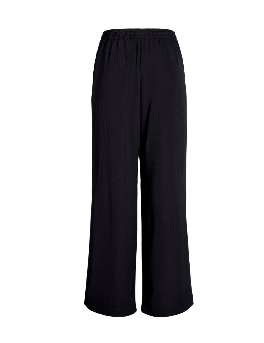 Pantalón JJXX Lia negro de tela relaxed para mujer