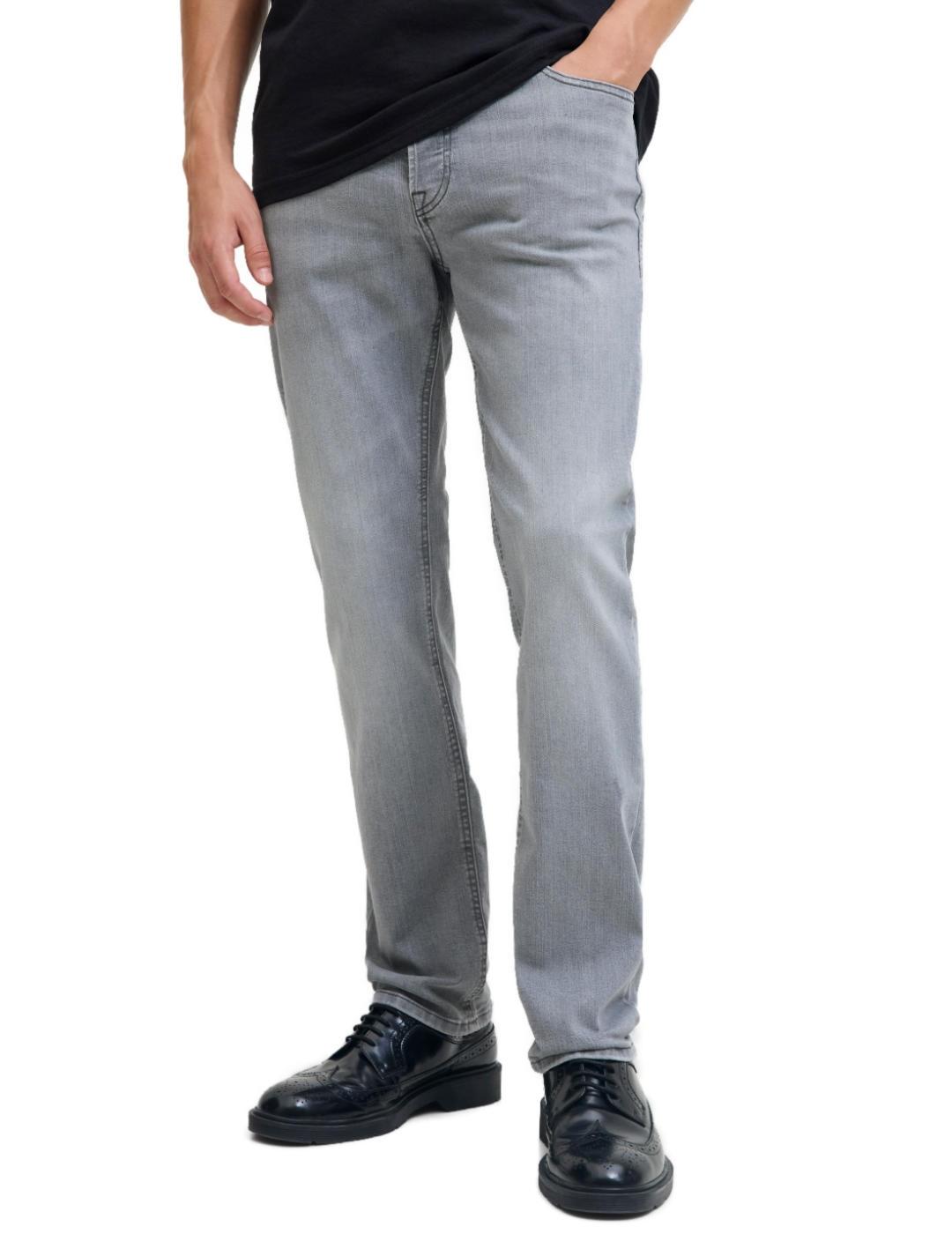Pantalón vaquero Jack&Jones Tim gris Slim para hombre