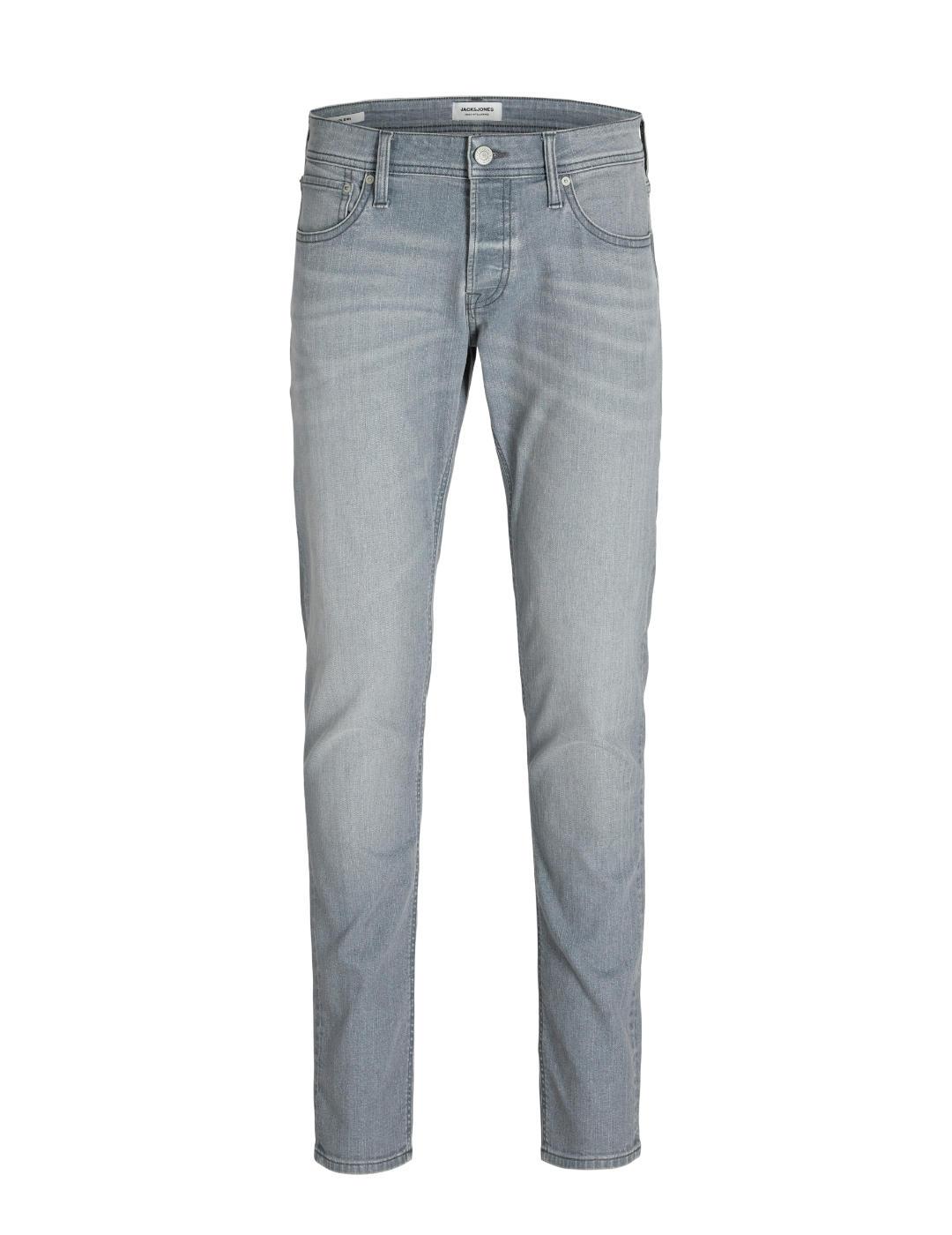 Pantalón vaquero Jack&Jones Tim gris Slim para hombre