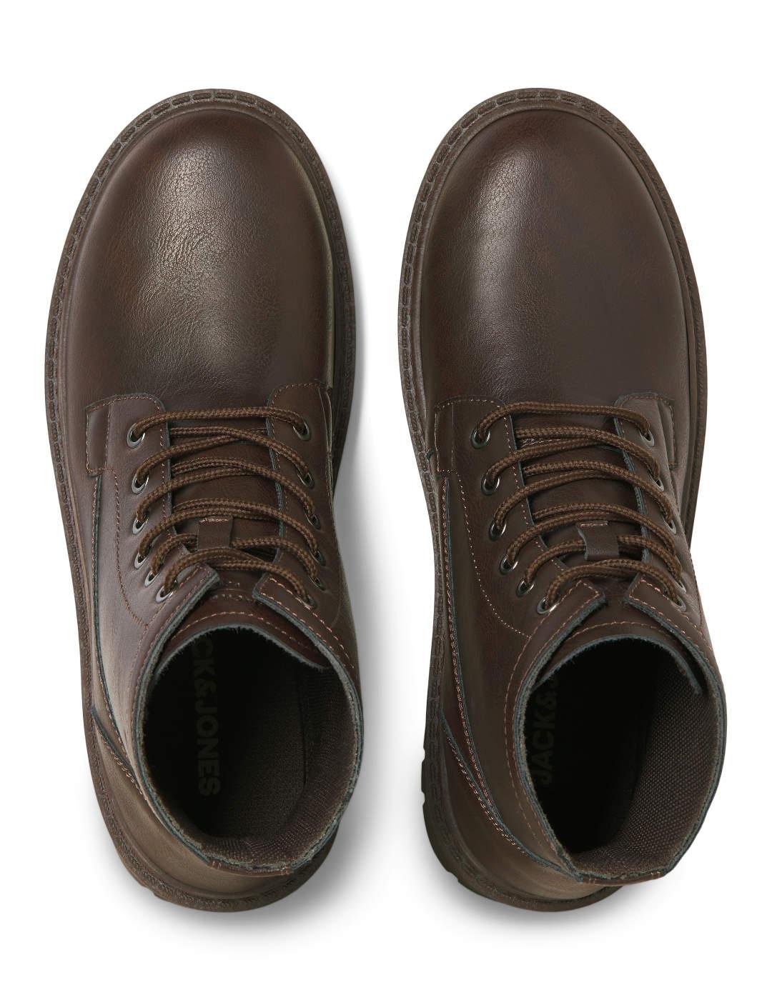 Botín Jack&Jones Francisco caña alta marrón para hombre