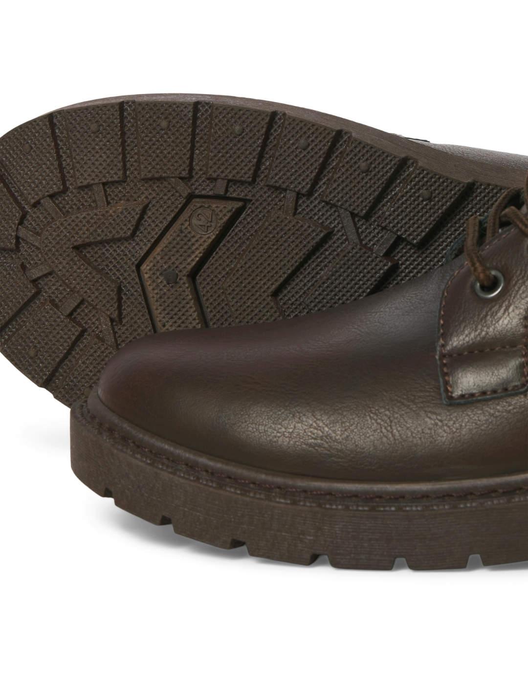 Botín Jack&Jones Francisco caña alta marrón para hombre