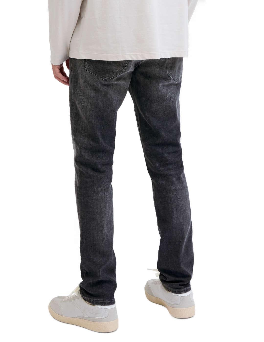Pantalón vaquero Jack&Jones Glenn negro desgastado de hombre