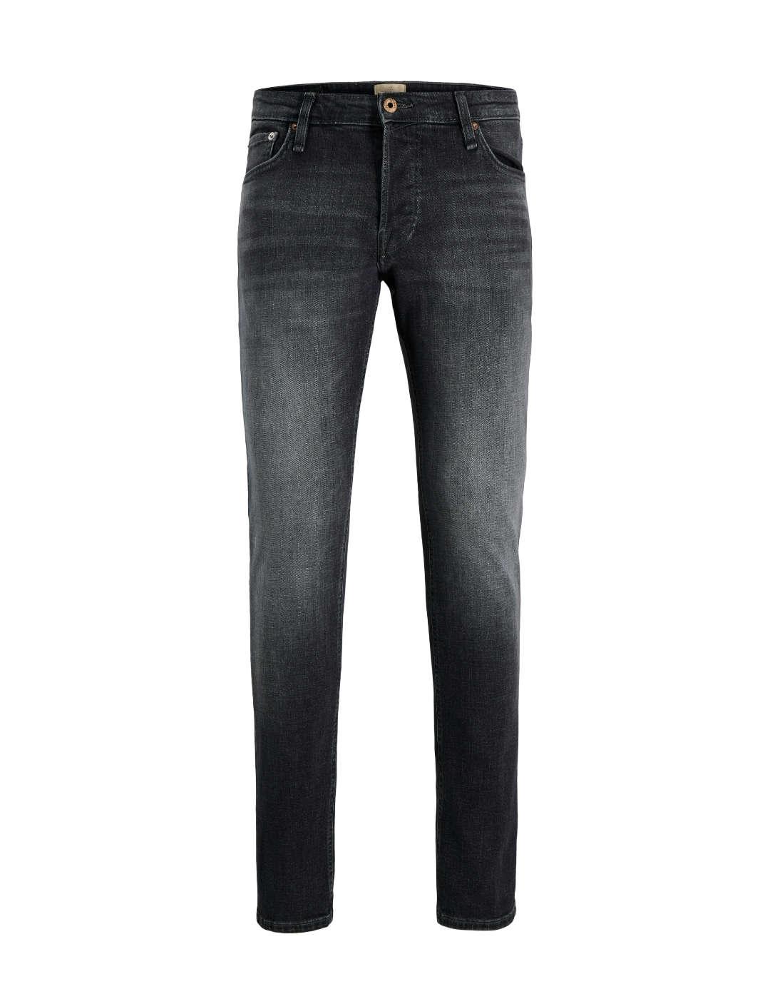 Pantalón vaquero Jack&Jones Glenn negro desgastado de hombre