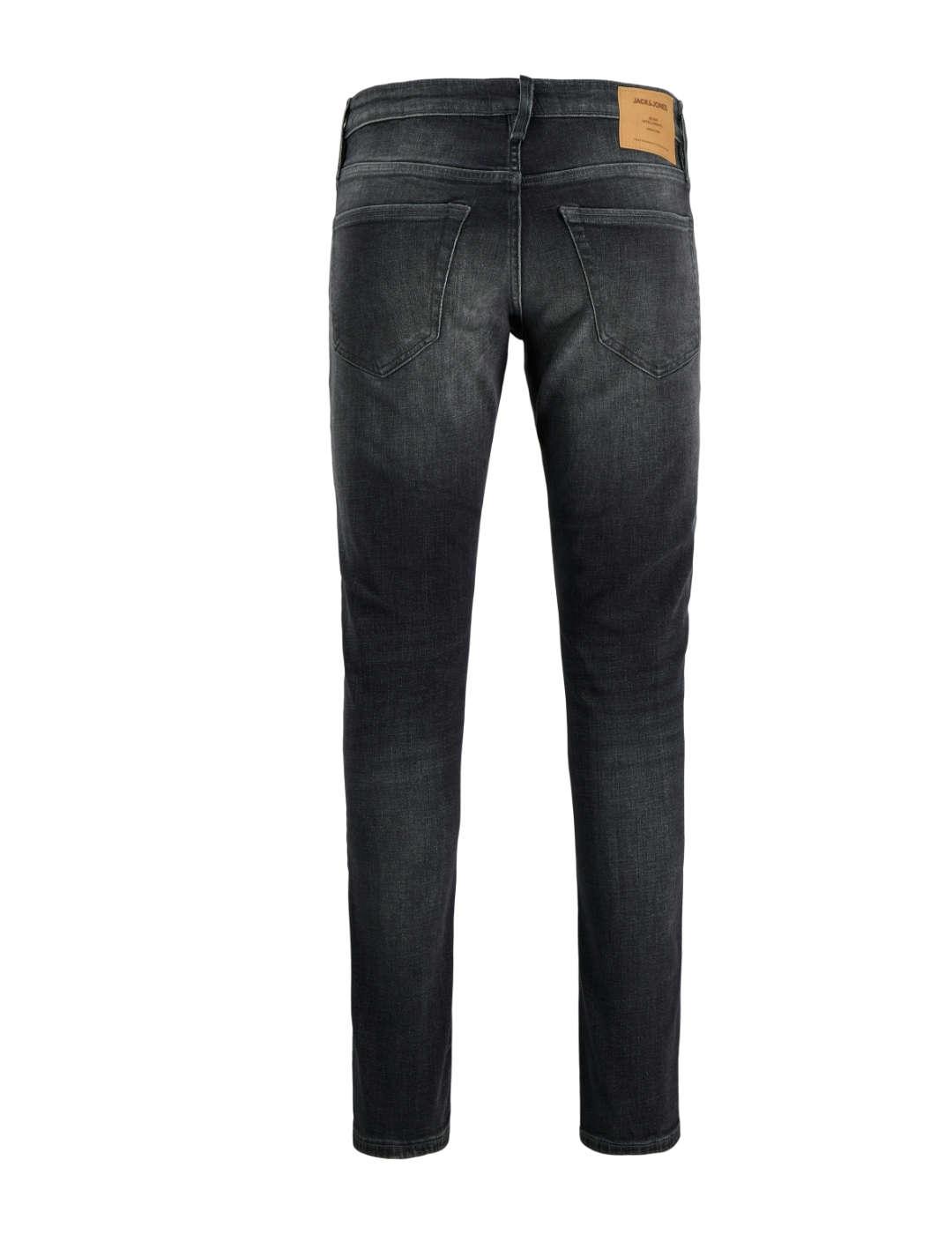Pantalón vaquero Jack&Jones Glenn negro desgastado de hombre