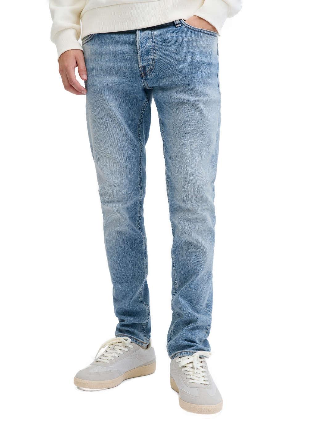Pantalón vaquero Jack&Jones Glenn azul claro slim de hombre