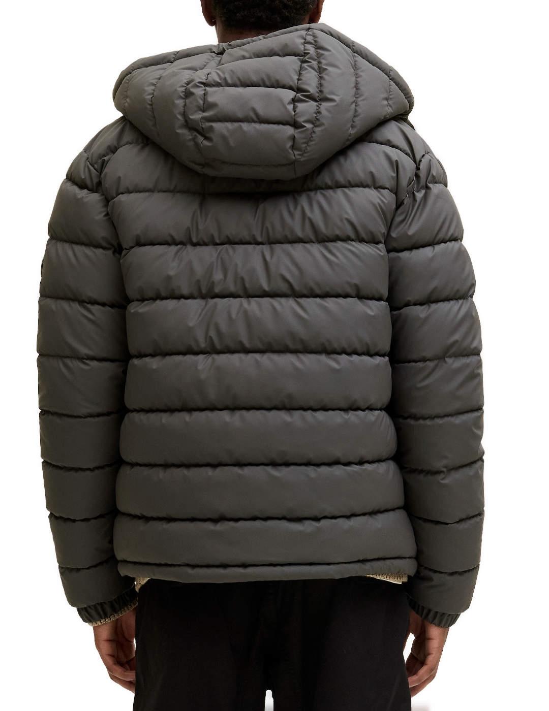 Plumas Jack&Jones Point gris acolchado capucha para hombre