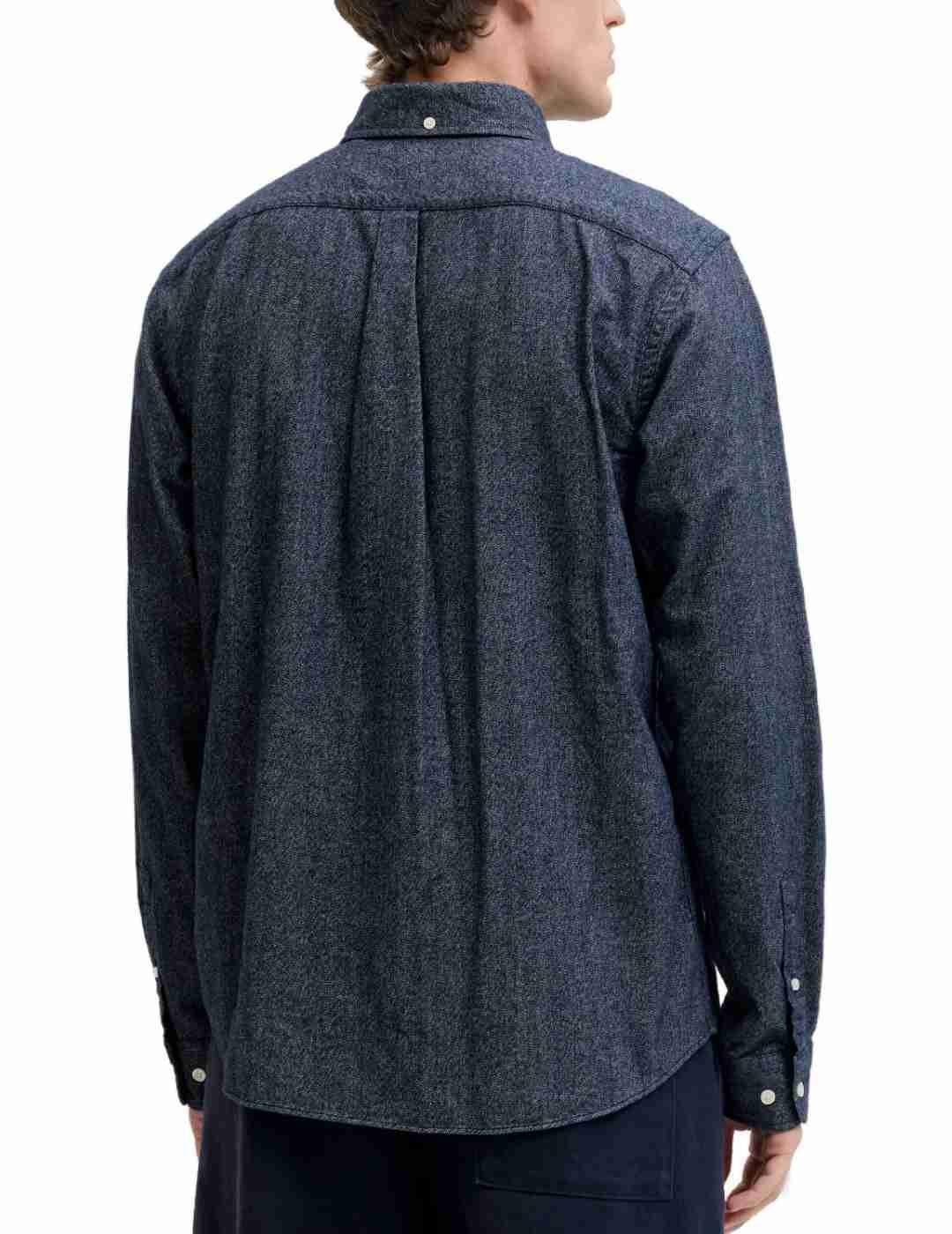 Camisa Jack & Jones Blubarkley franela marino para hombre