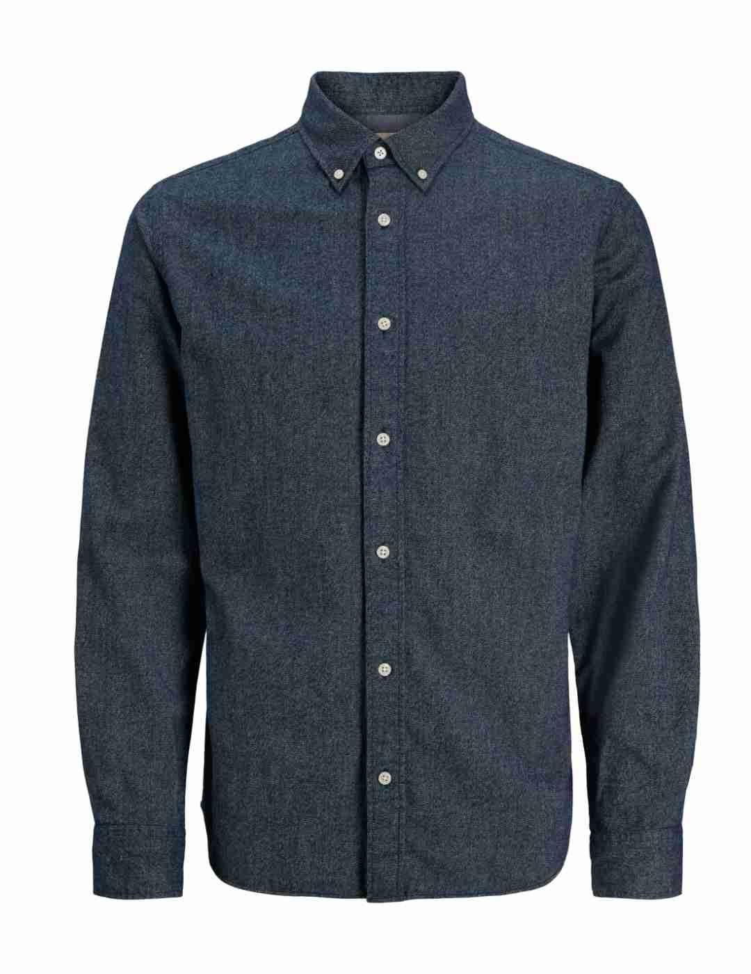 Camisa Jack & Jones Blubarkley franela marino para hombre
